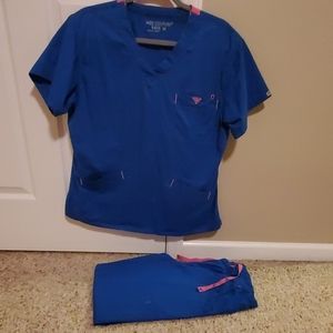med couture scrub set small pants medium top